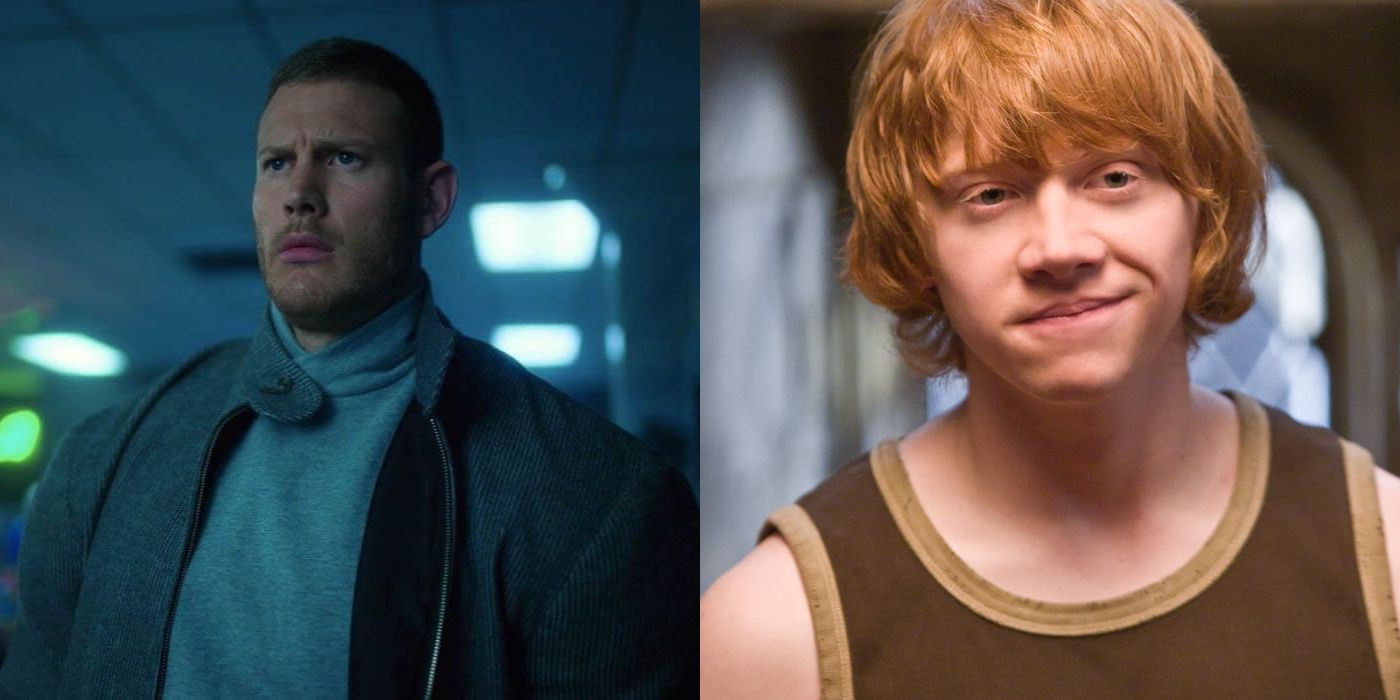 Tom Hopper in The Umbrella Academy and Rupert Grint in Harry Potter