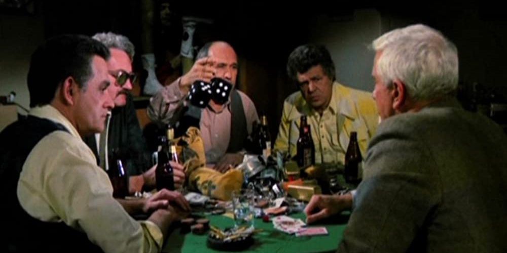 Tony Sirico plays poker in Police Squad