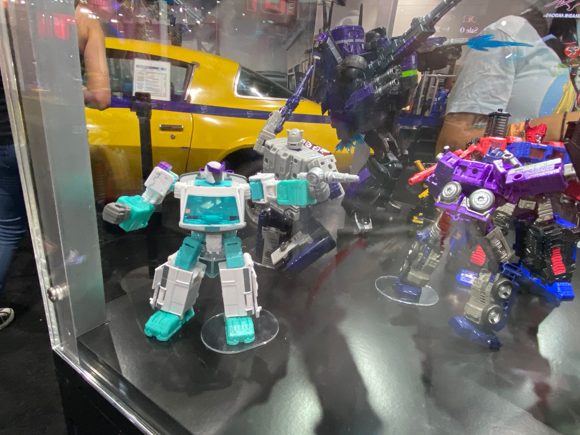 Transformers toy display at Hasbro Booth SDCC 2022
