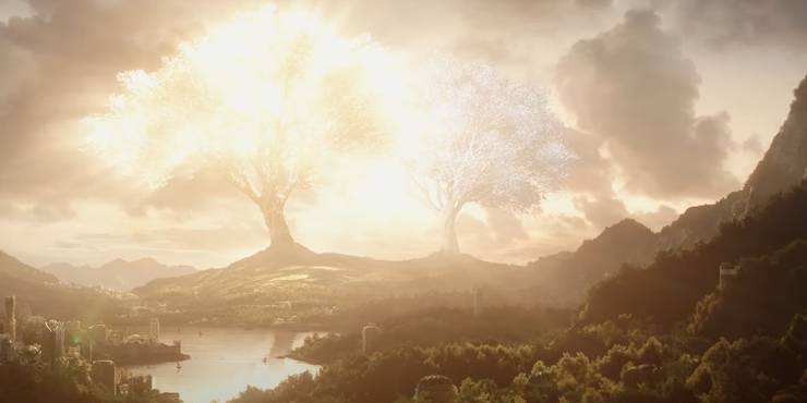 Trees of Valinor in Lord of the Rings The Rings of Power