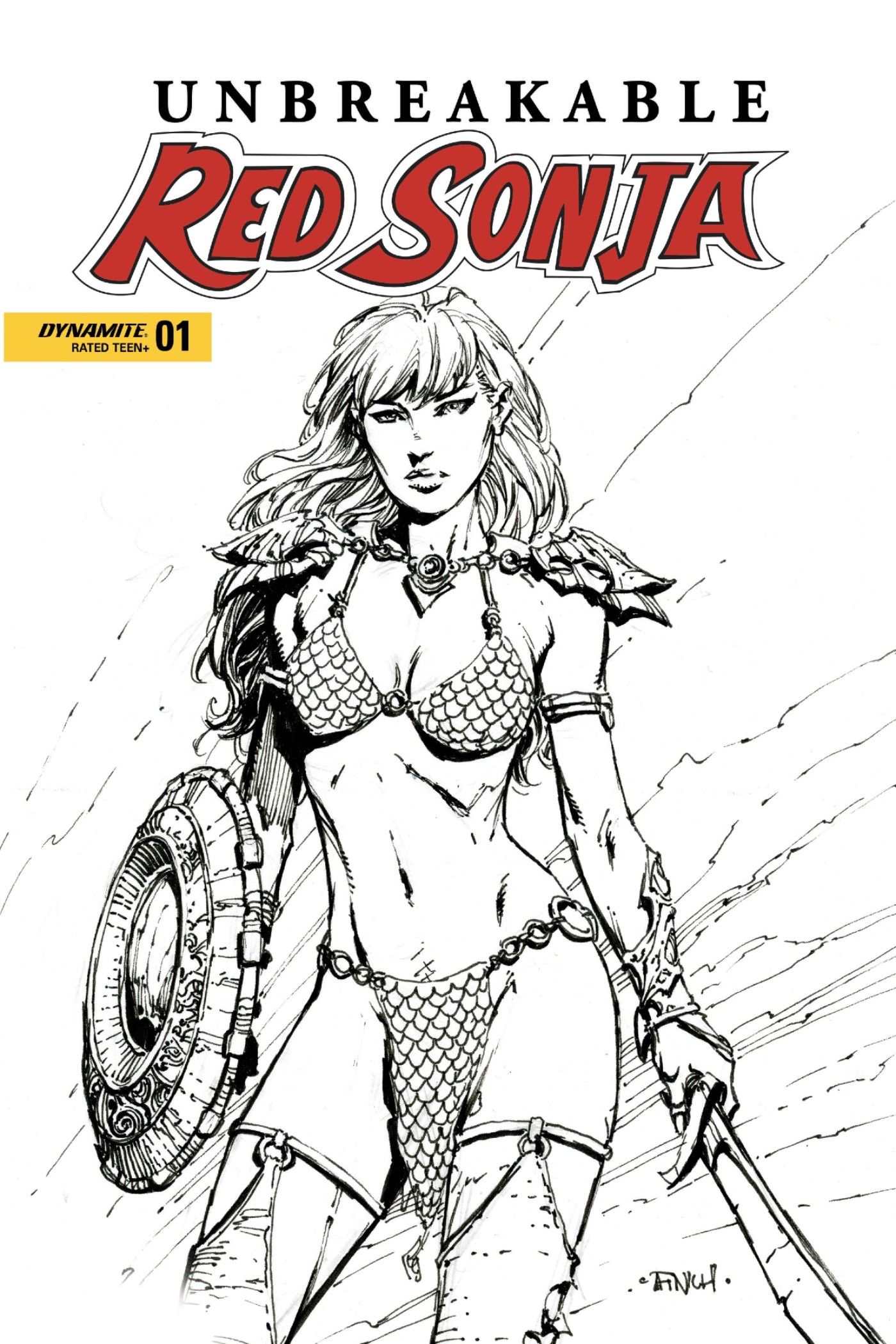 Unbreakable Red Sonja by Dynamite Comics