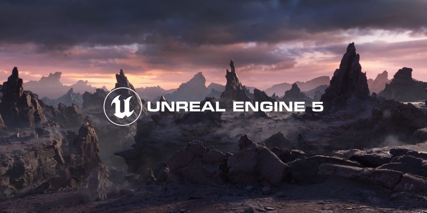 Still of an Unreal Engine 5 showcase in a canyon landscape.