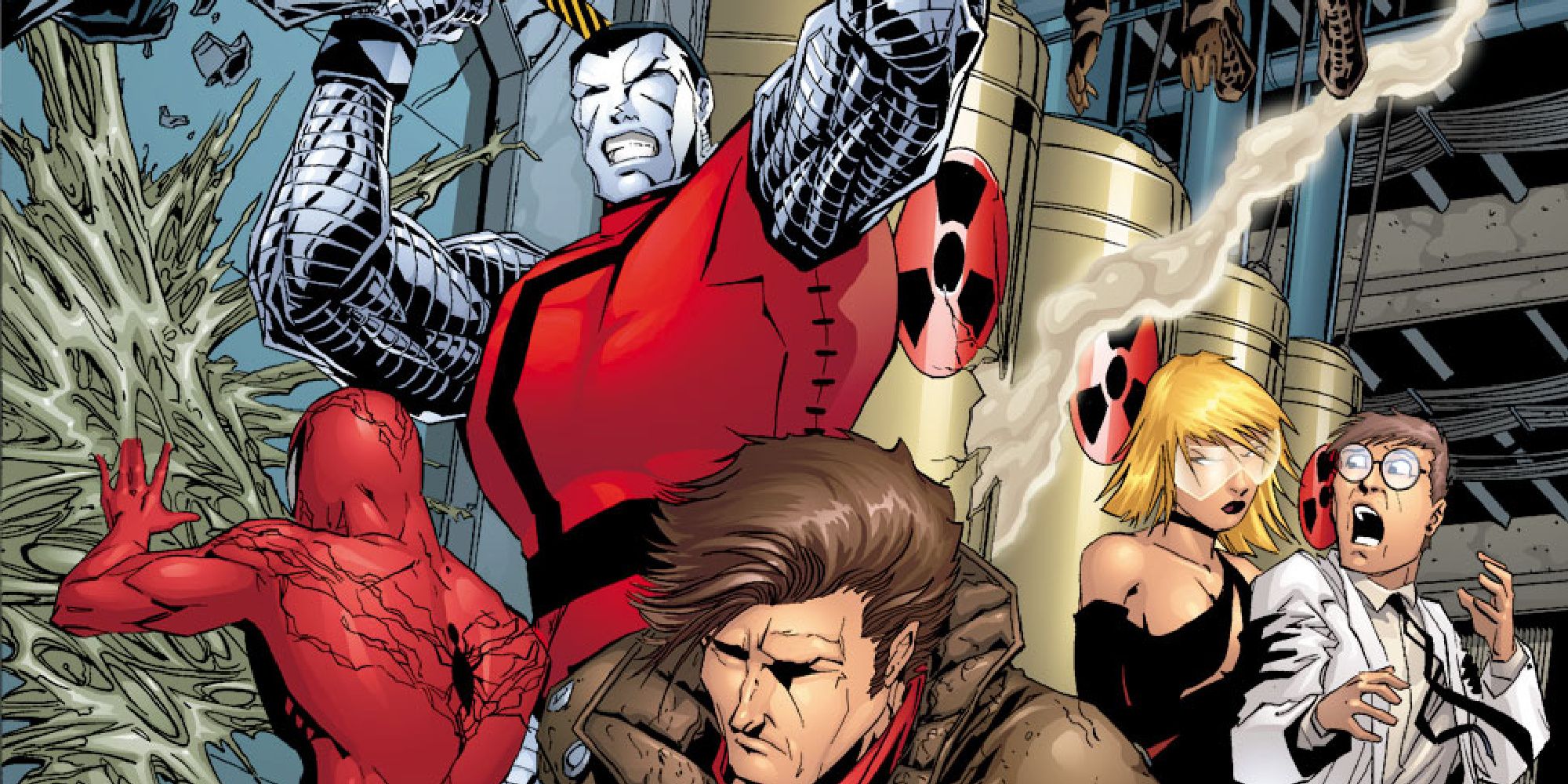 Weapon X attacks in Exiles comics.