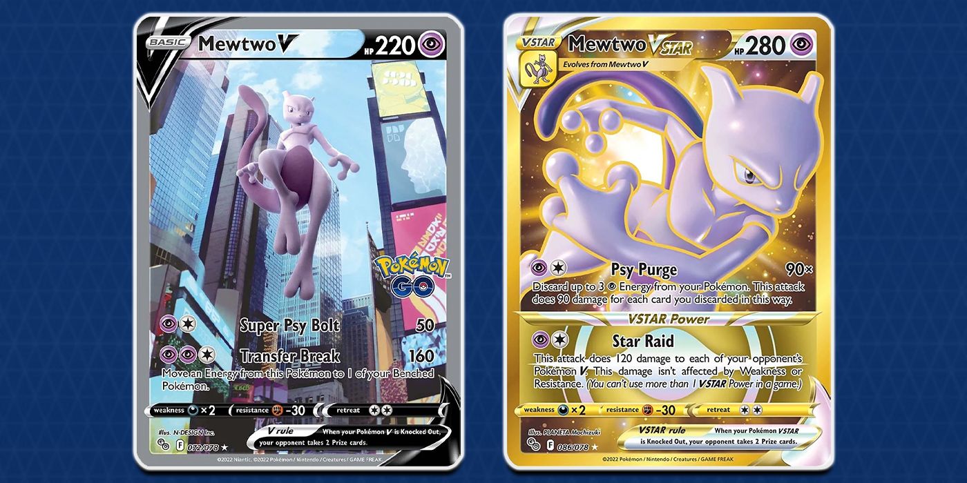 Which Pokemon GO TCG Cards Are Worth The Most Money Mewtwo V Alternate Art Mewtwo VSTAR Gold