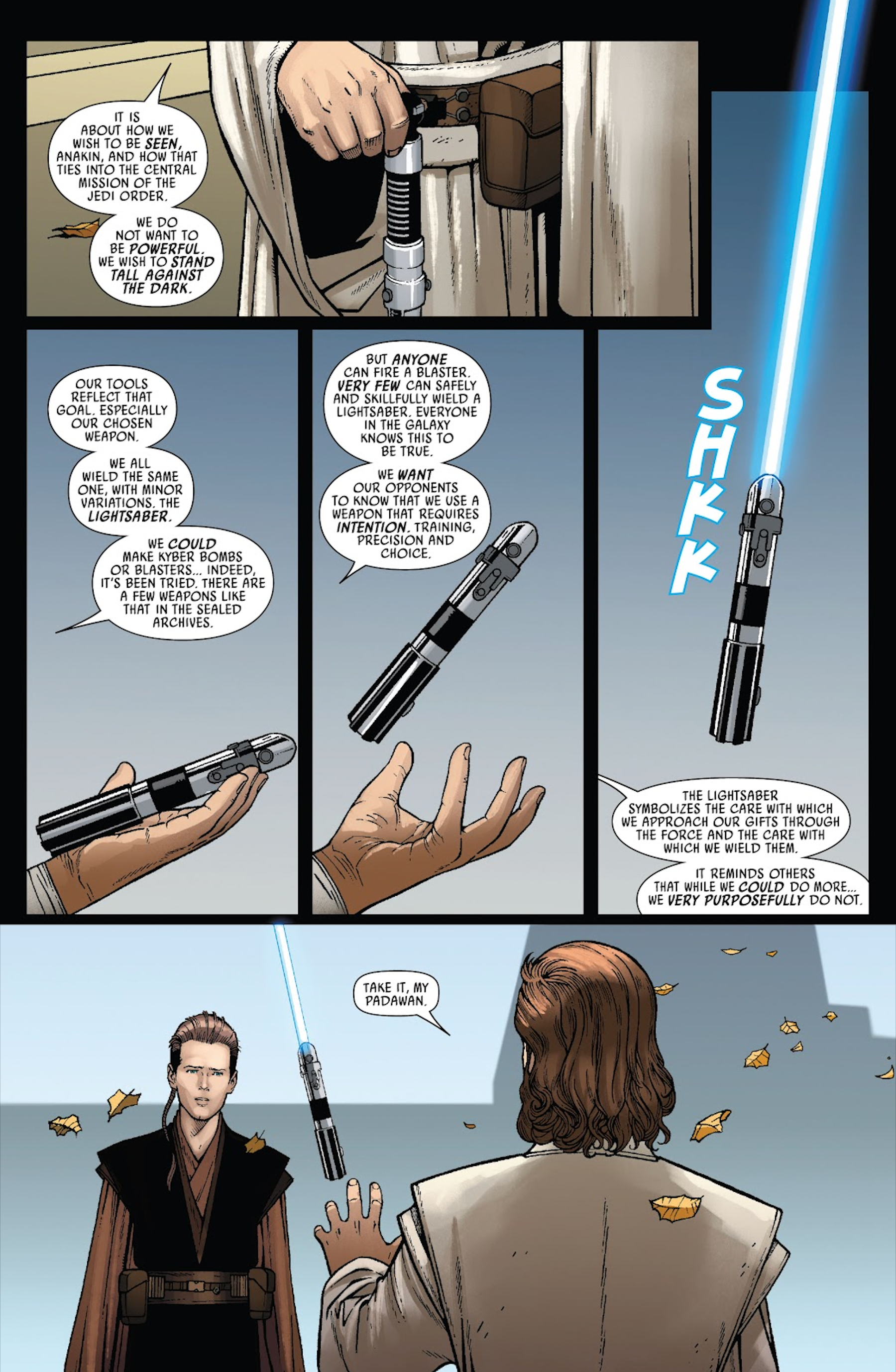 Why Jedi use lightsabers in Star Wars