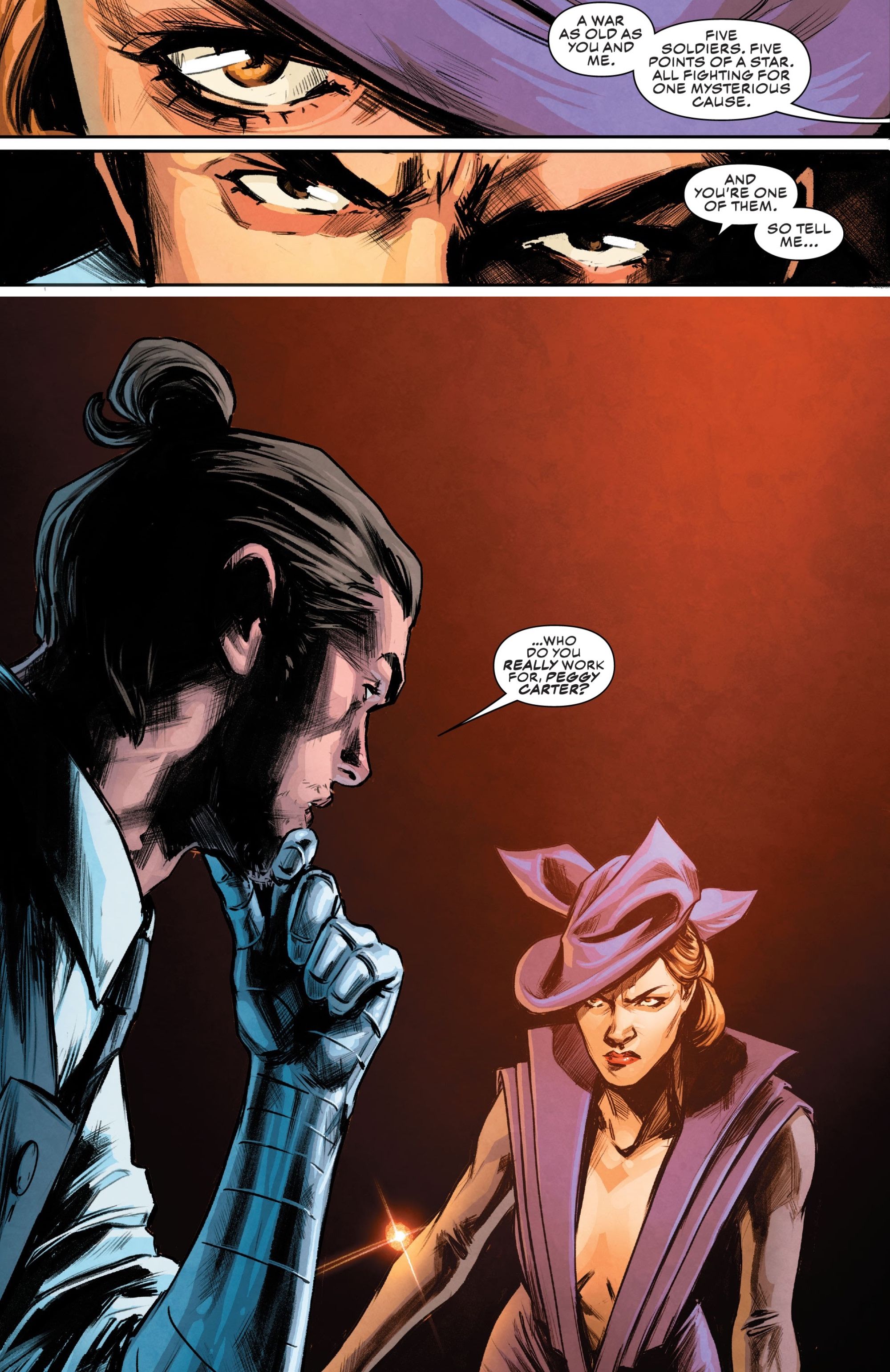 Winter Soldier and Peggy Carter In Captain America Sentinel of Liberty 2