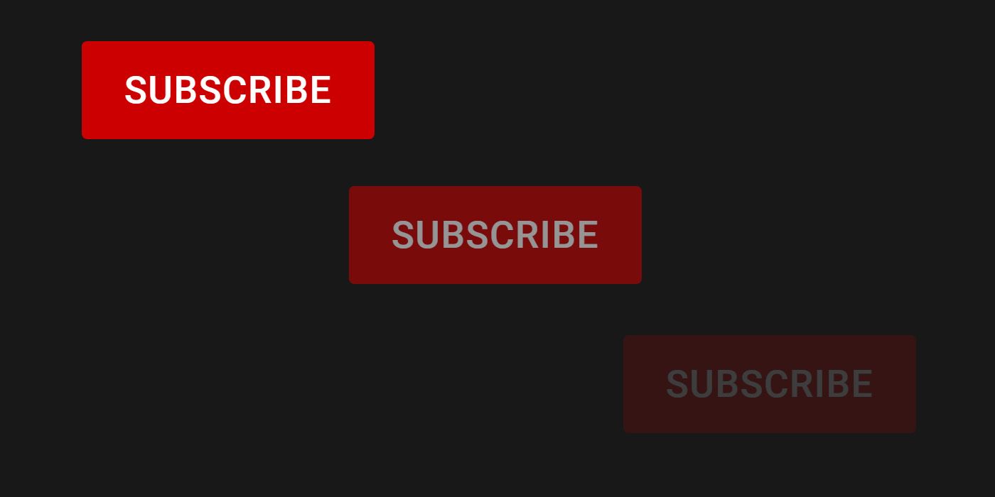 Youtube Subscribe Button Fading Out