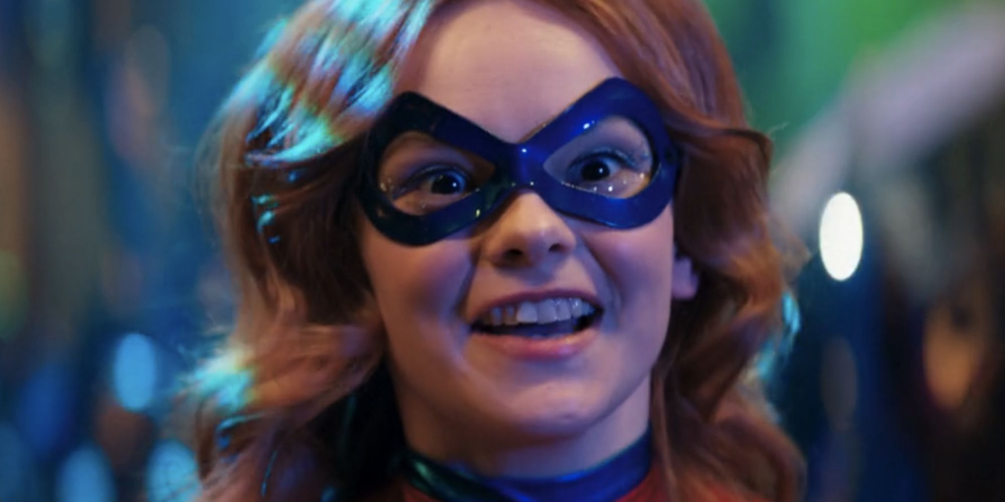 Laurel Marsden as Zoe Zimmer, dressed as Captain Marvel