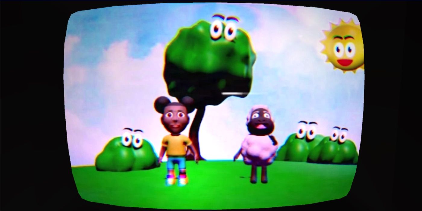 A screenshot of Amanda and Wooly in the game Amanda the Adventurer