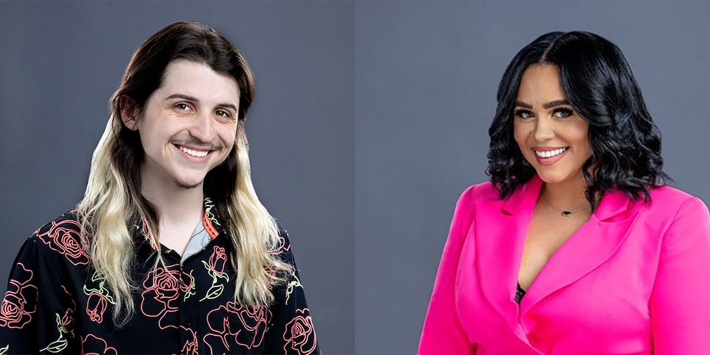 Split image of Turner and Jasmine from Big Brother 24.