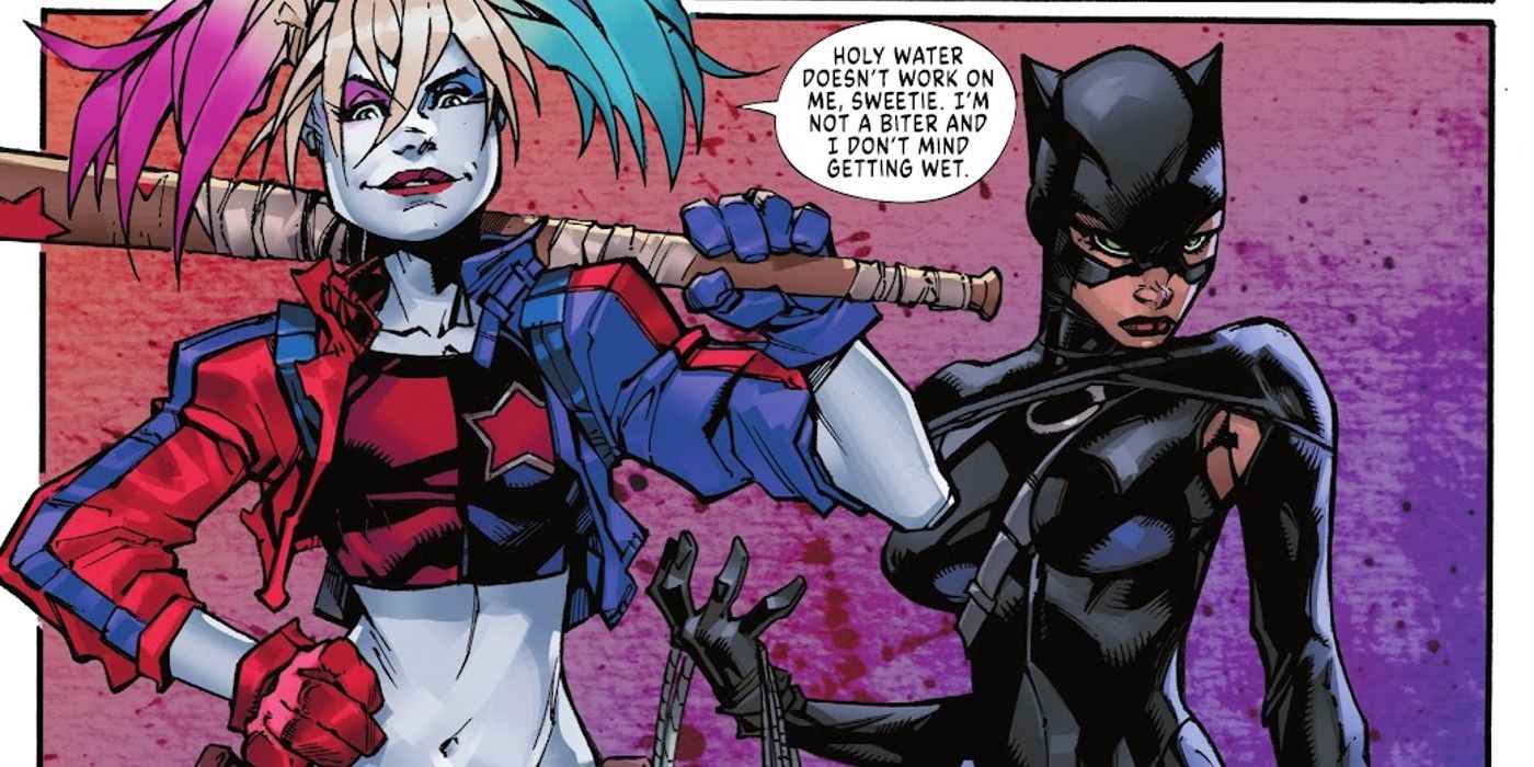 catwoman and harley in dc vampires
