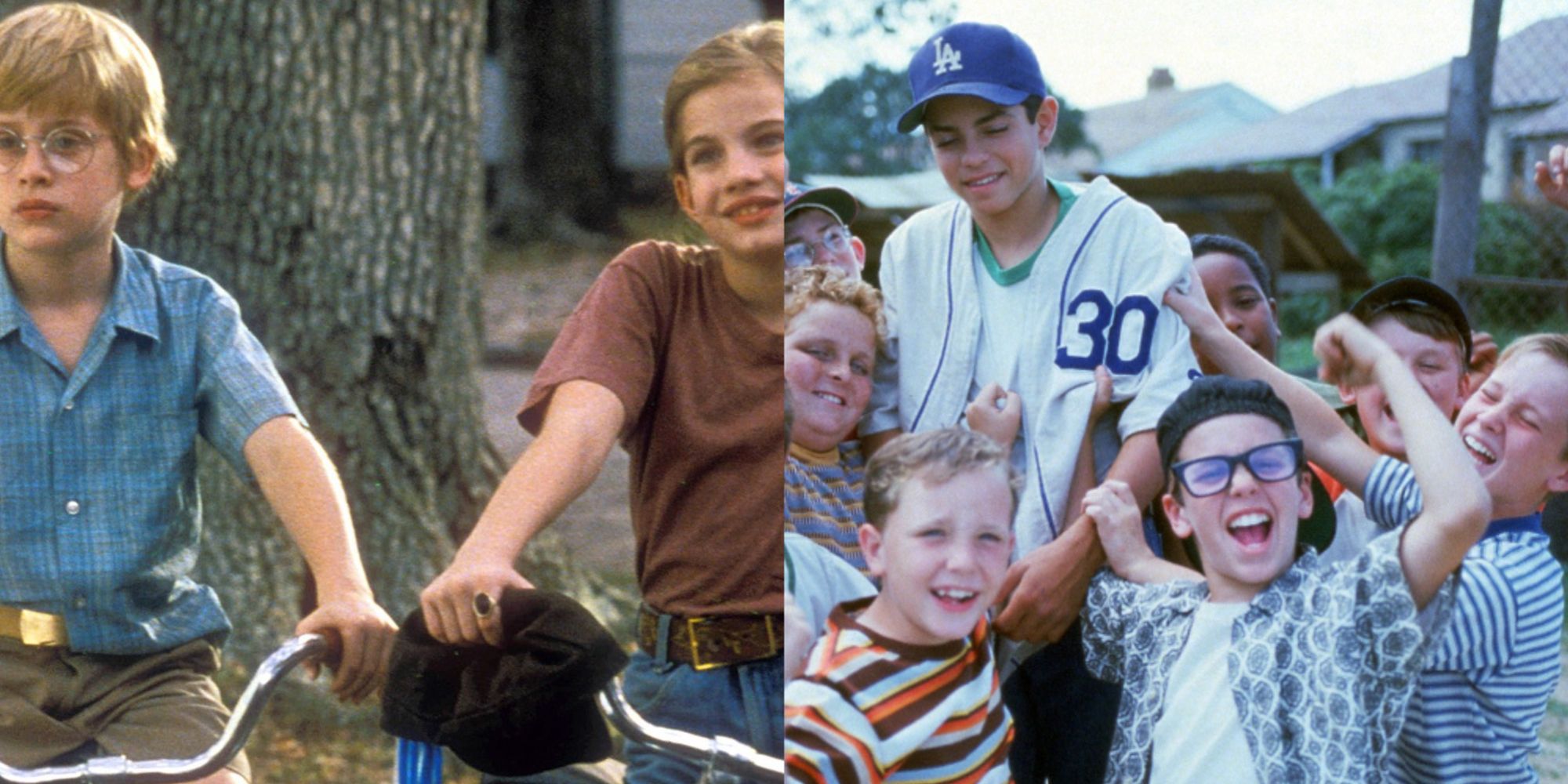 A collage of the movie My Girl and The Sandlot