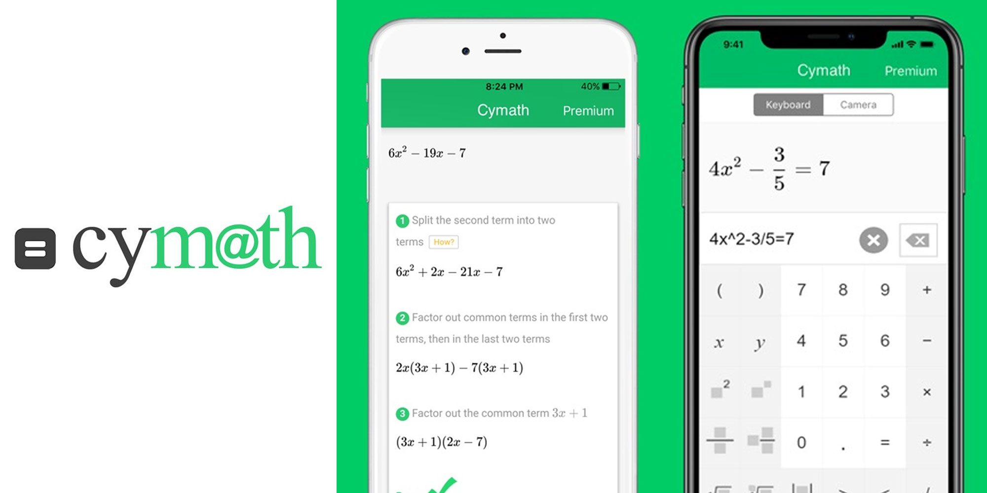 An image of the Cymath app