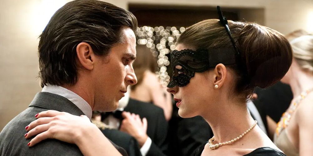 Bruce and Selina dance together in The Dark Knight Rises