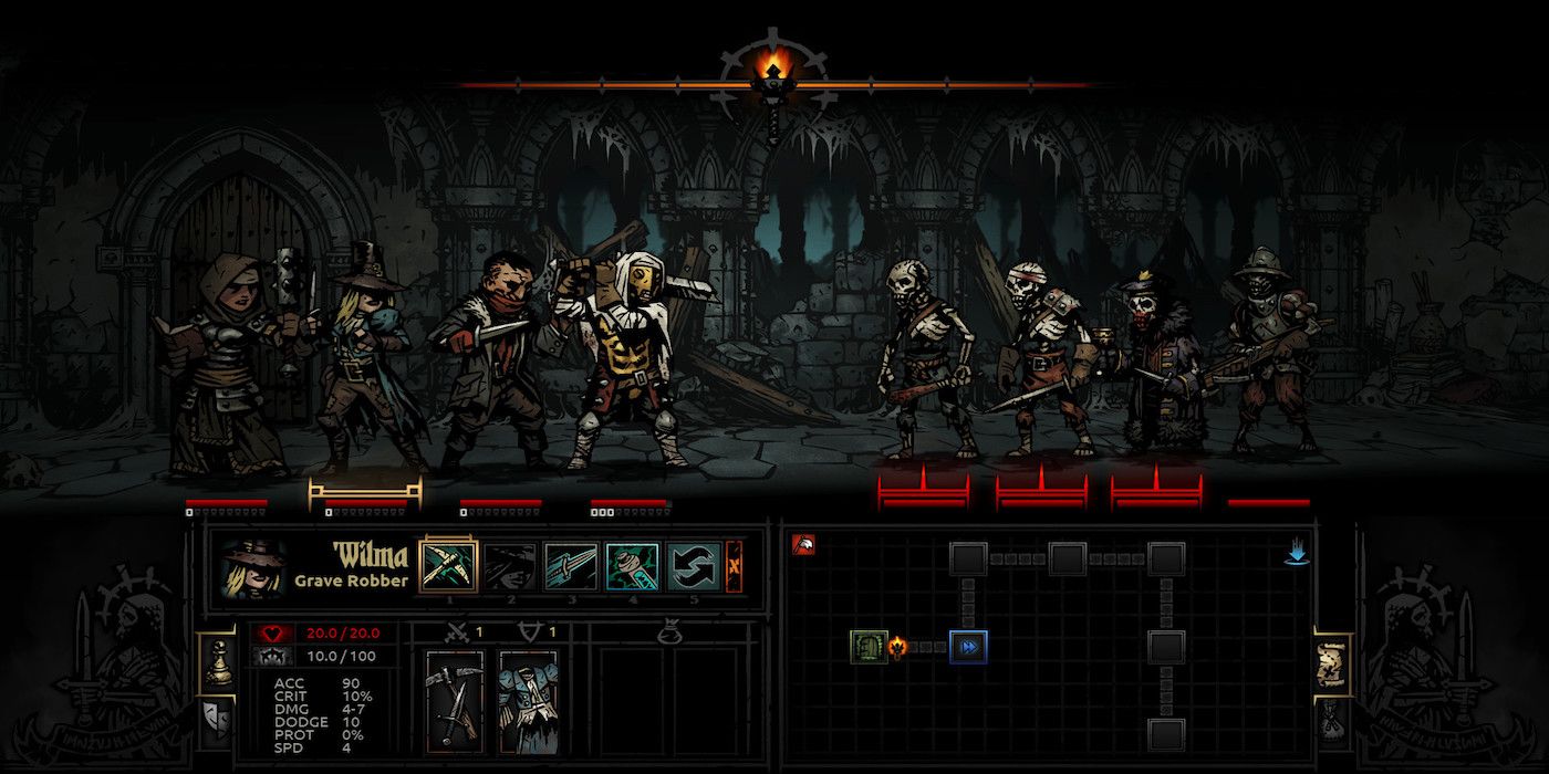 A screenshot from the game Darkest Dungeon