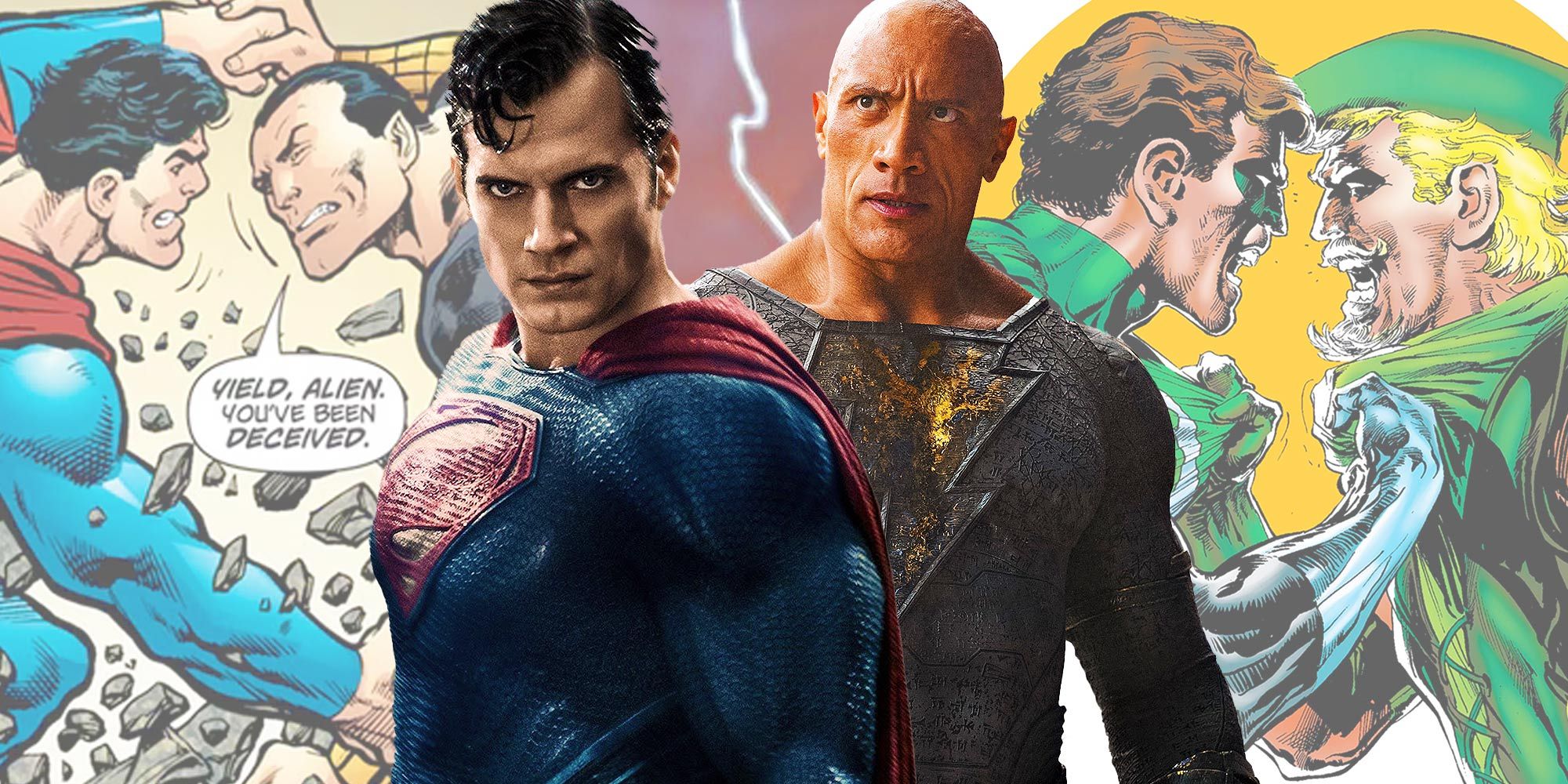 DC superhero team-up superman black adam