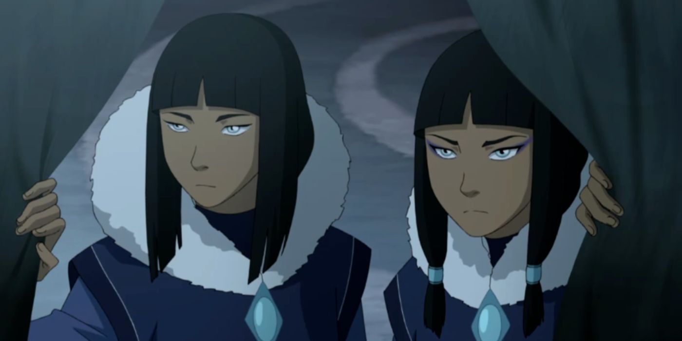 As gêmeas Eska e Desna de Avatar: A Lenda de Korra