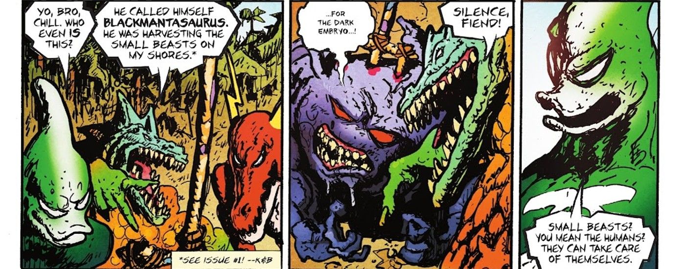 dino green lantern talks humans