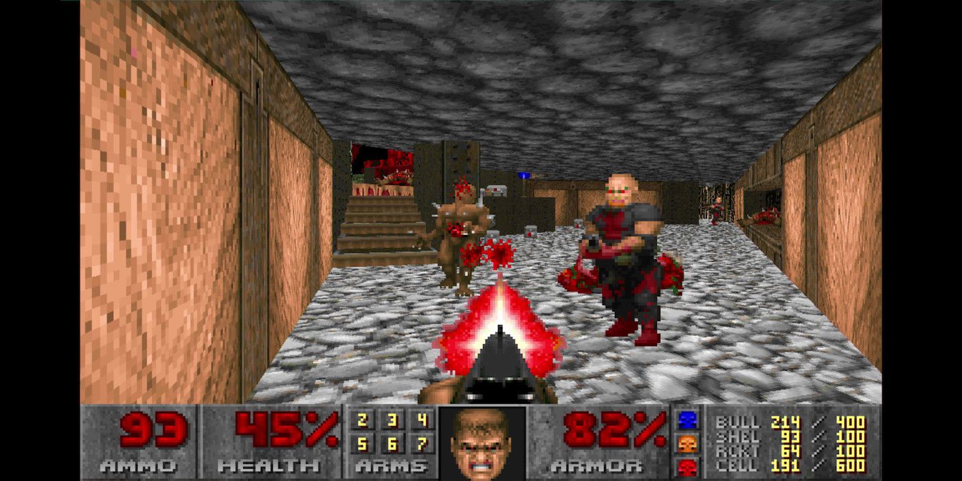 A screenshot from Ultimate Doom on Steam
