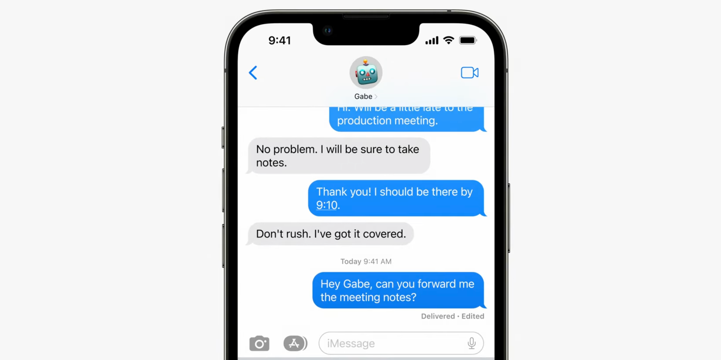 Message edit Feature in iMessage