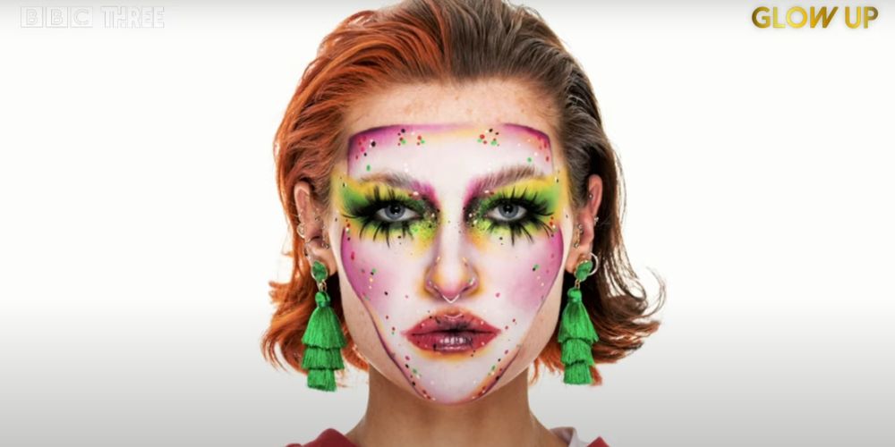 Sophie's identity mask displayed on Glow-Up
