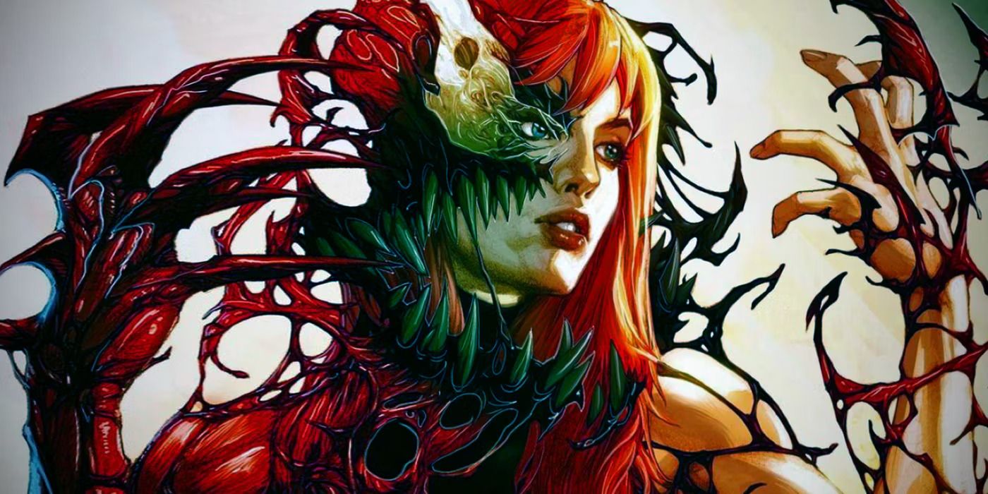 Gwen Stacy with the Carnage symbiote