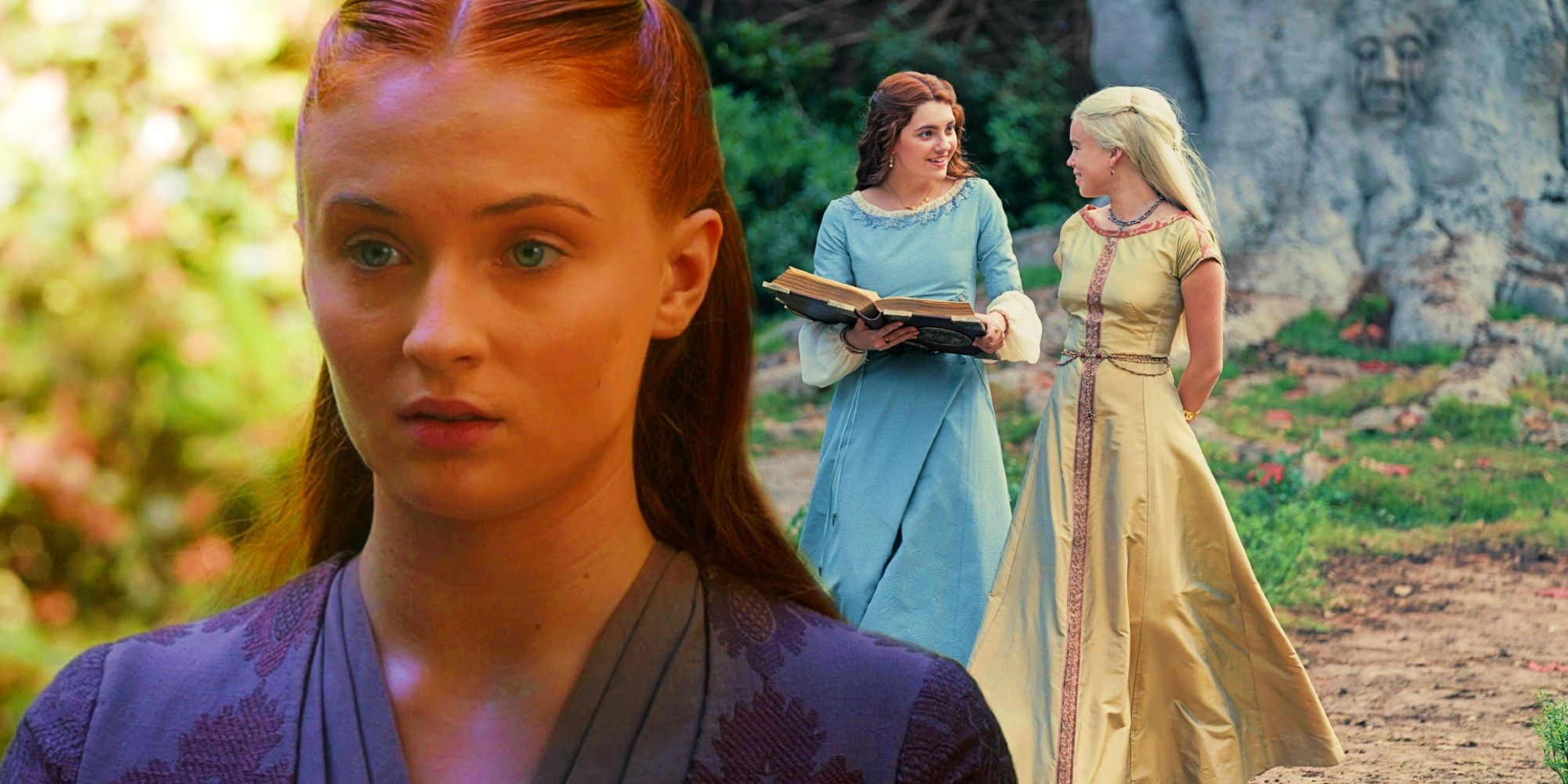 Sansa, Alicent, Rhaenyra Red Keep's Godswood