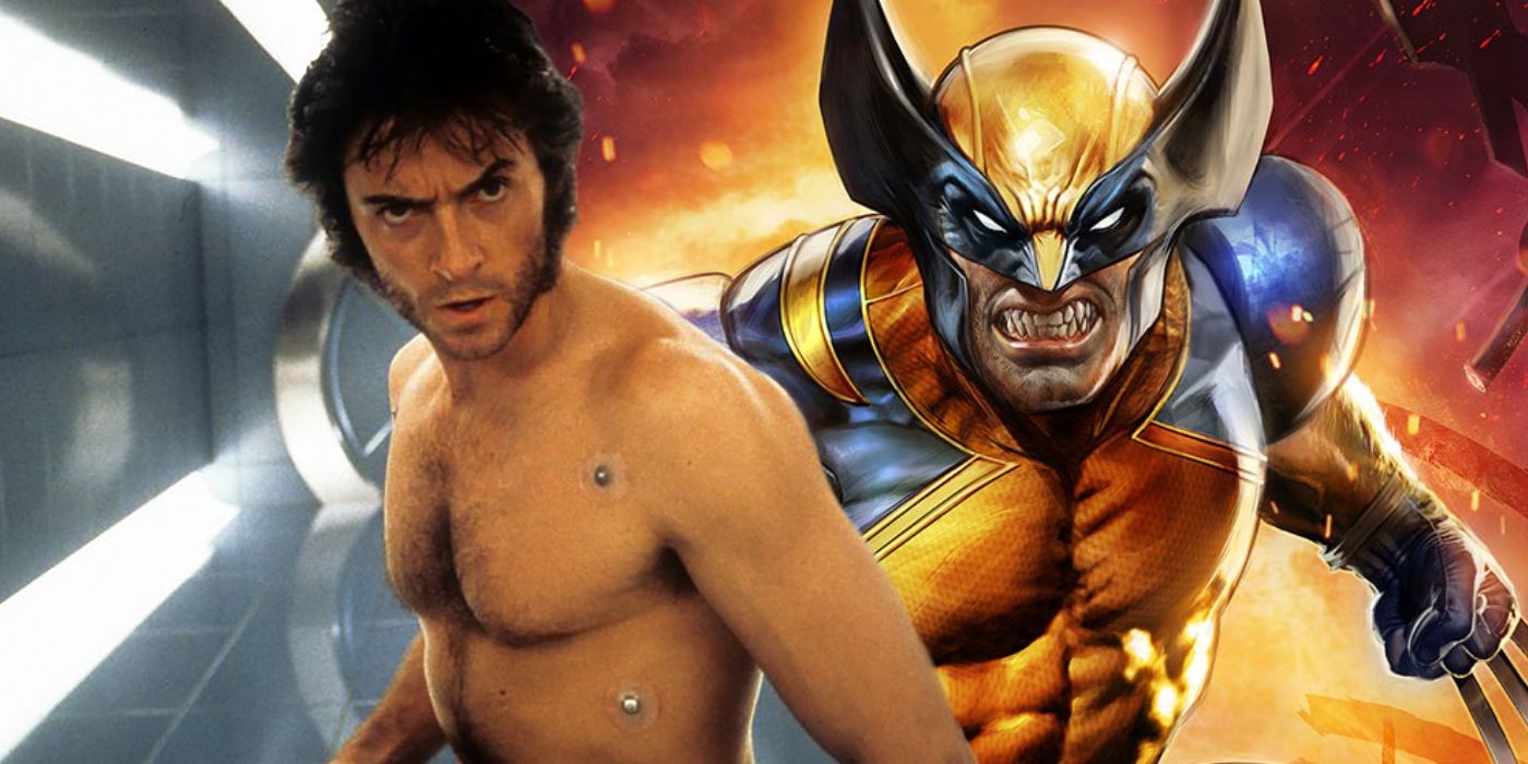 Hugh Jackman as Logan/Wolverine in X-Men (2000) and Wolverine
