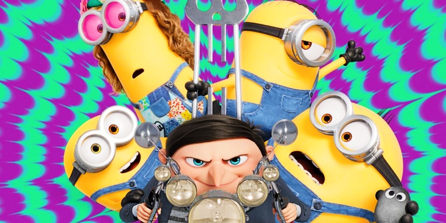 The MInions and Gru in Minions: The Rise Of Gru
