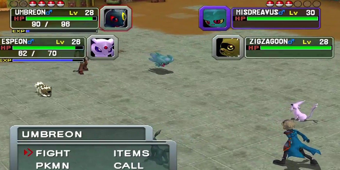 Colosseum players form their teams from Shadow Pokémon they snag and purify.