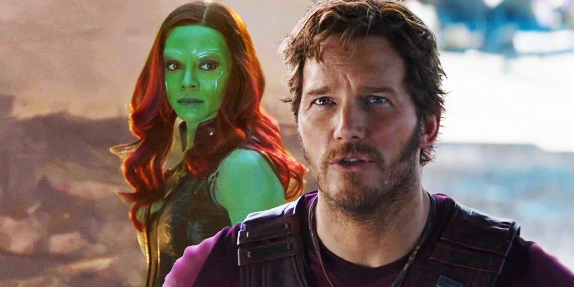 pratt star lord saldana gamora