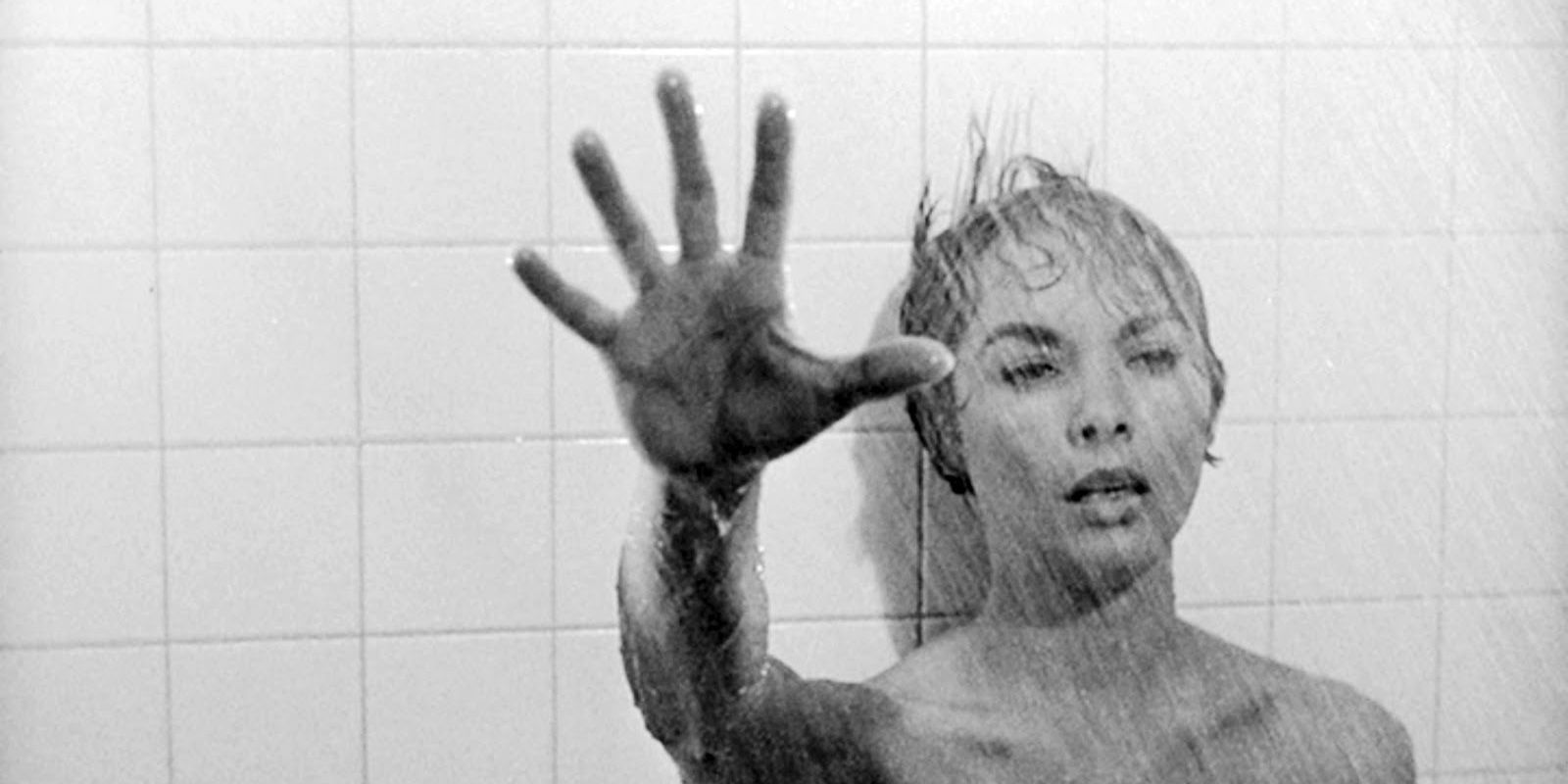 Marion reaches out her hand in Psycho's shower scene