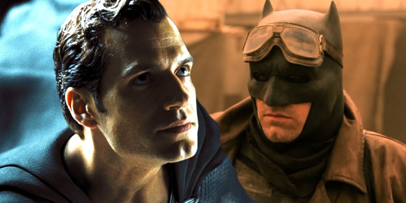 Henry Cavill as Superman and Ben Affleck as Batman in Zack Snyder's Justice League Knightmare