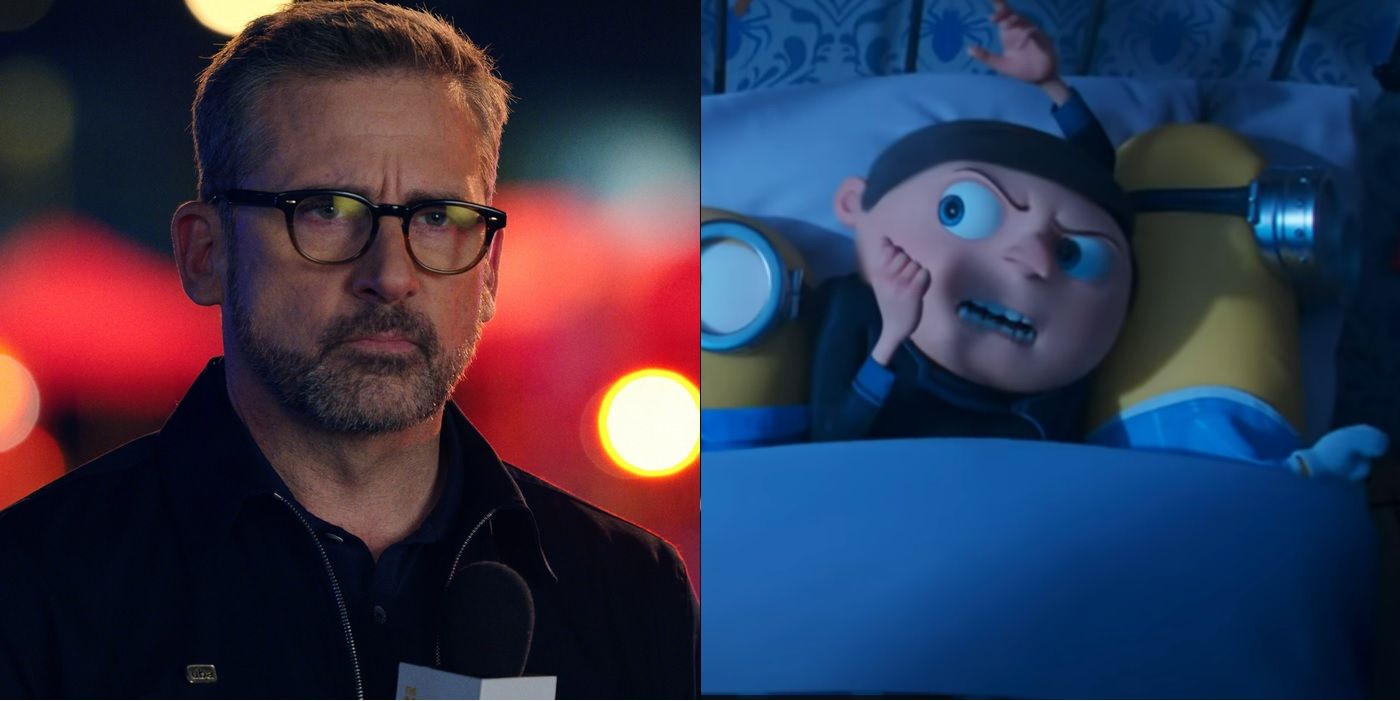 Steve Carrell as a young Gru in Minions: The Rise of Gru