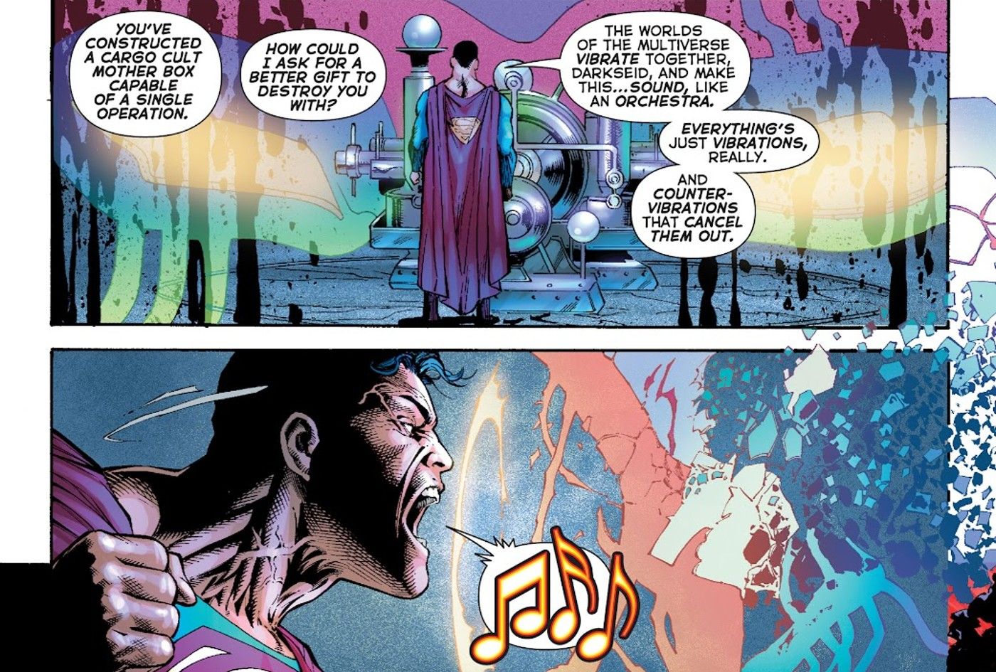 superman destroys darkseid final crisis