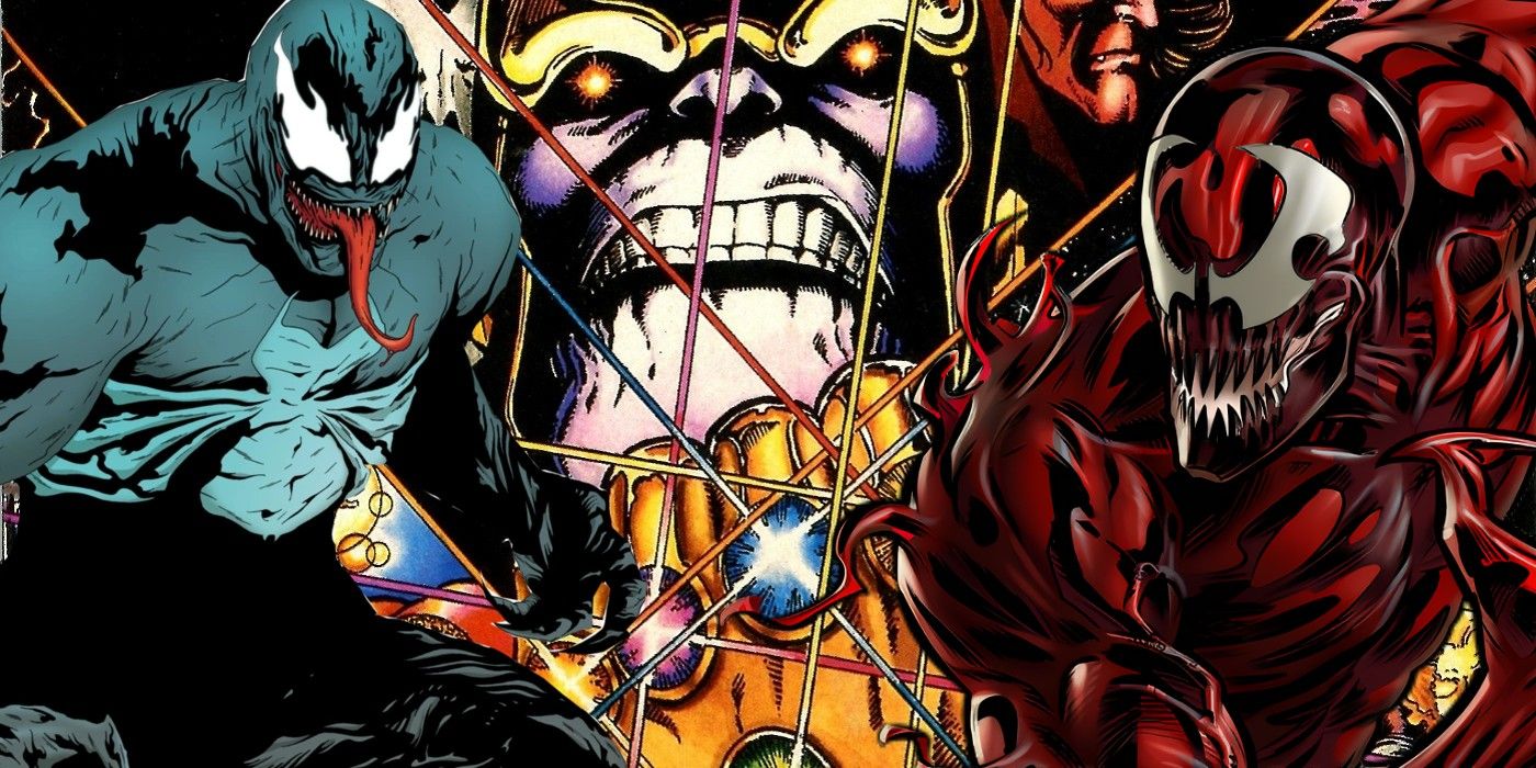 Venom, Thanos, and Carnage.