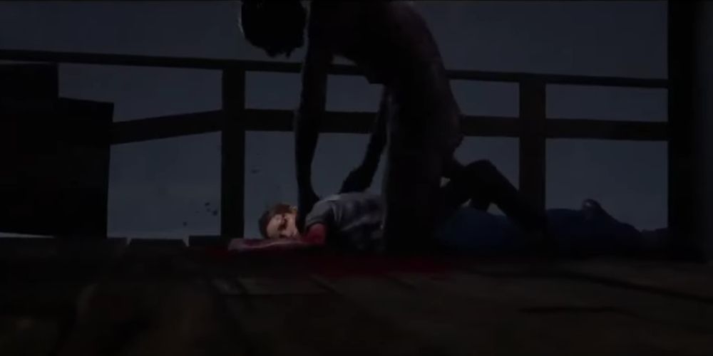 Emma killed on the dock in The Quarry