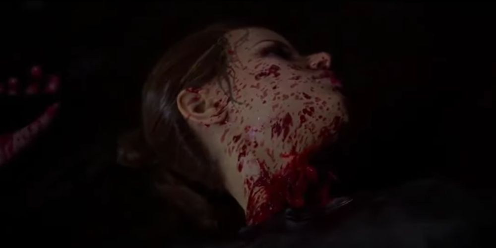Emma has her neck slashed in The Quarry