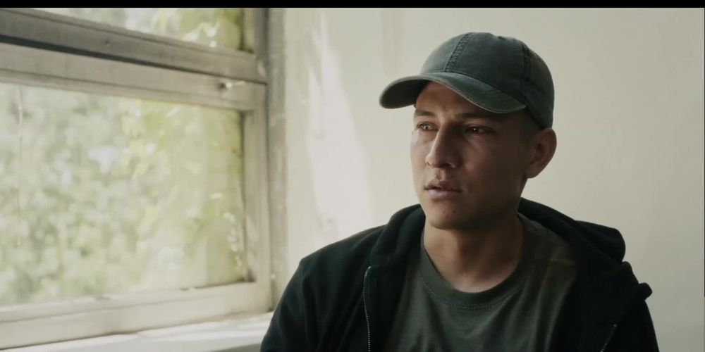 Timothy looking sad in This Is Not A War Story.