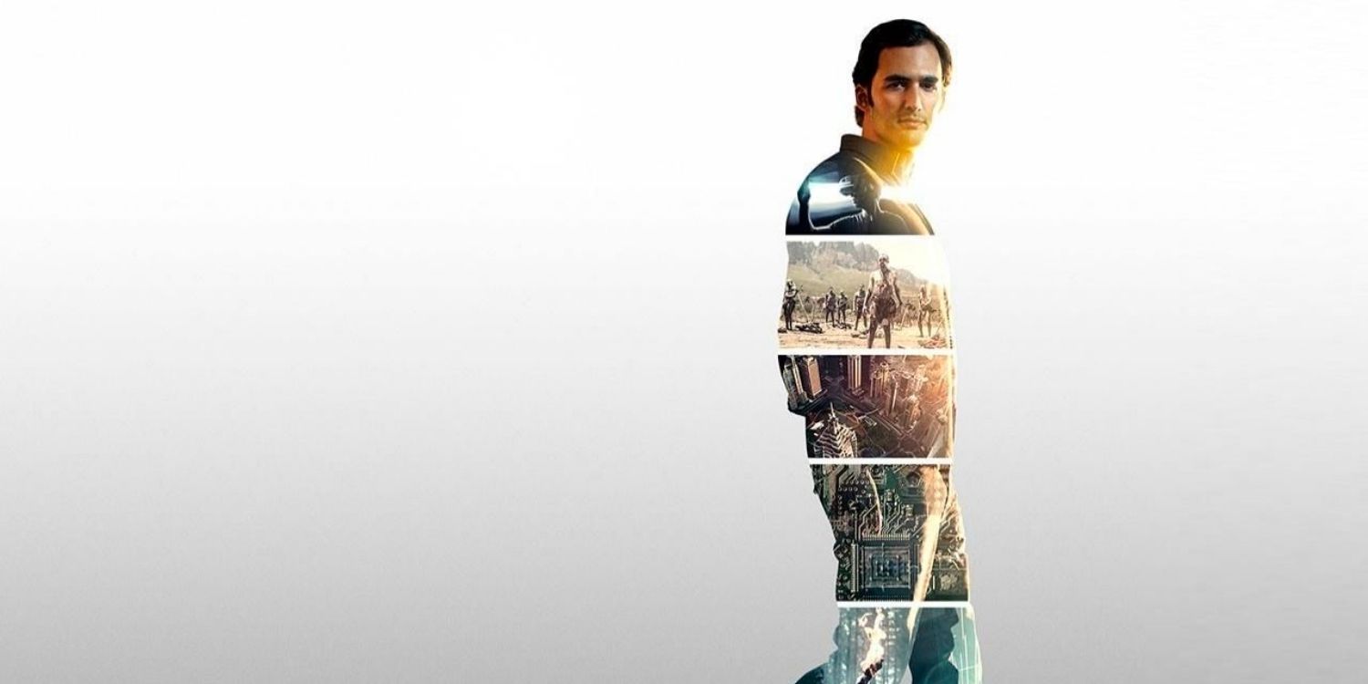 A man made of various cities in Origins The Journey of Humankind