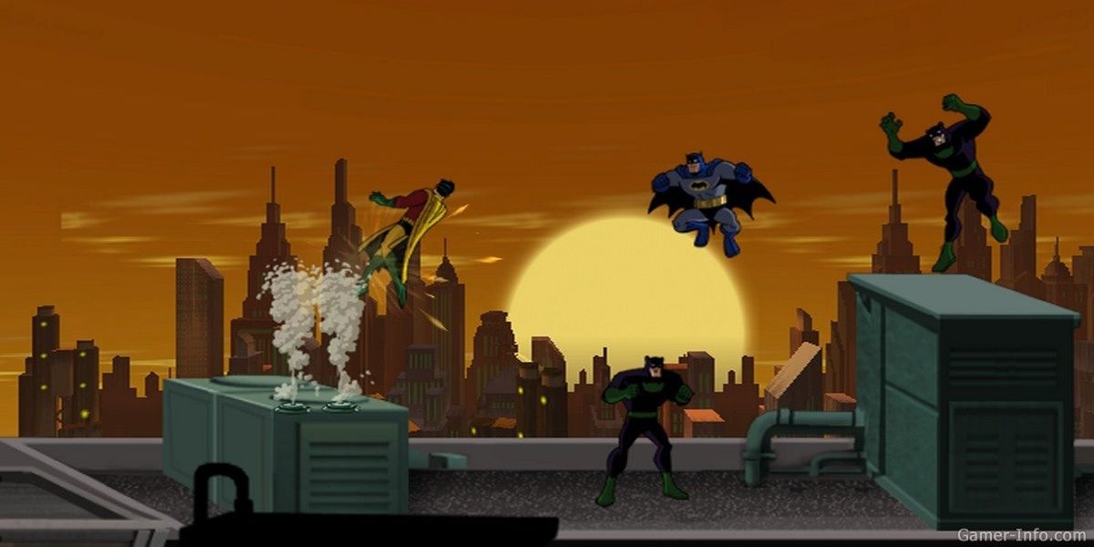 A screenshot of gameplay from Batman The Brave and the Bold – The Videogame