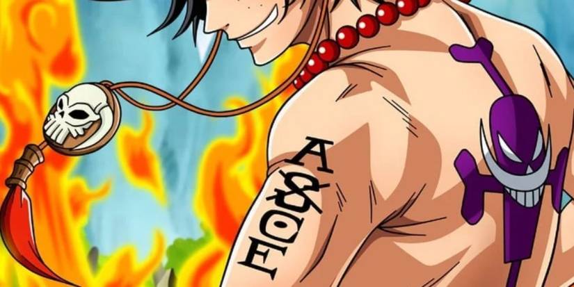 Ace's arm tattoo crossed out S.