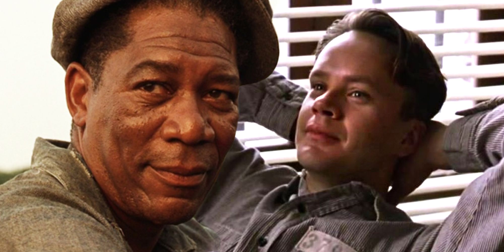 Collage of Andy Dufresne and Red Reddington in The Shawshank Redemption