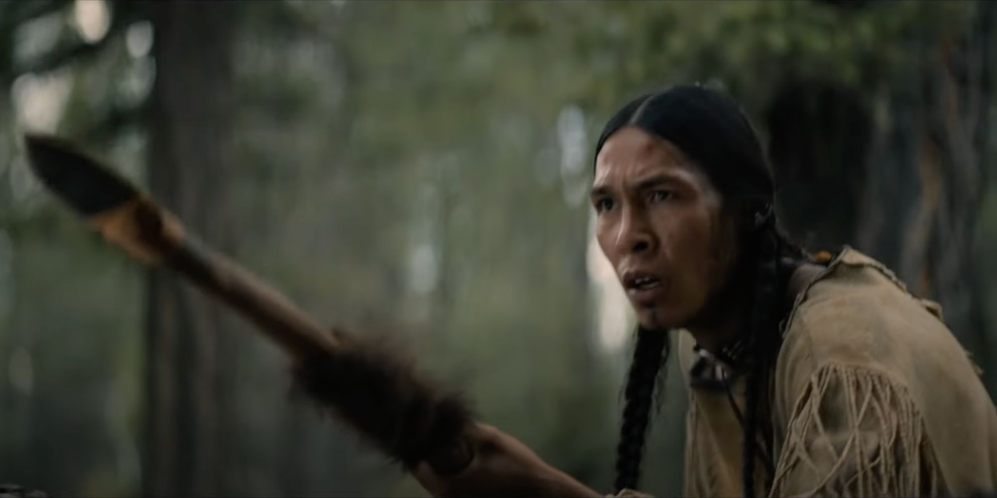 Ania and his fellow commanche face off against the predator