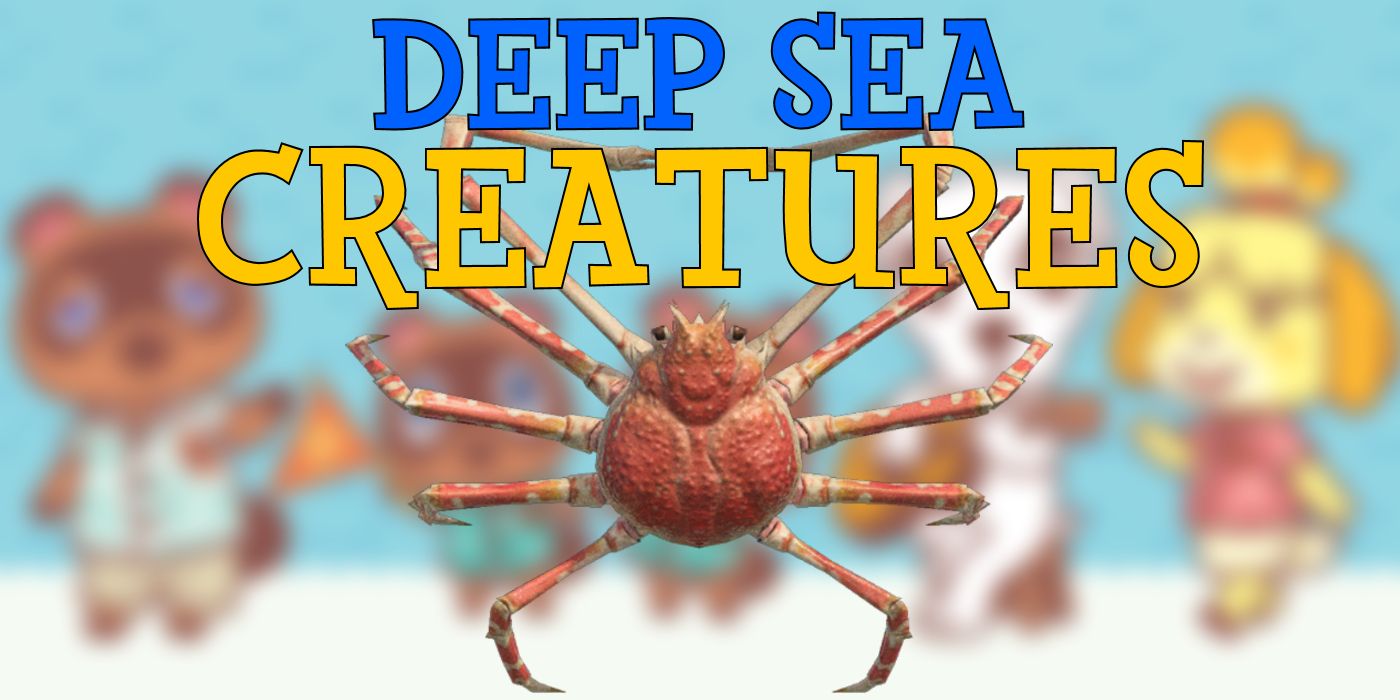Animal Crossing turva criaturas do mar profundo