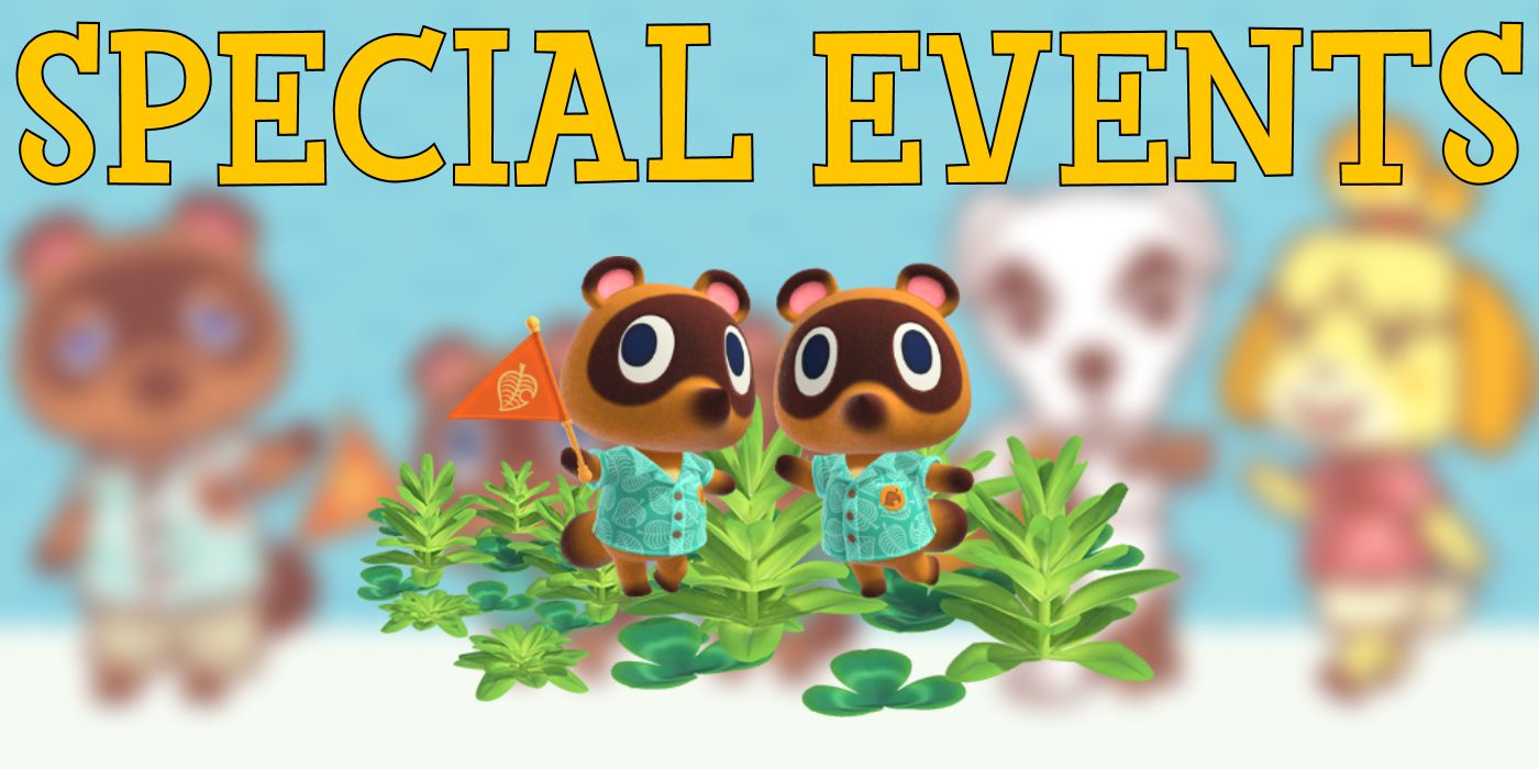Eventos especiais borrados de Animal Crossing