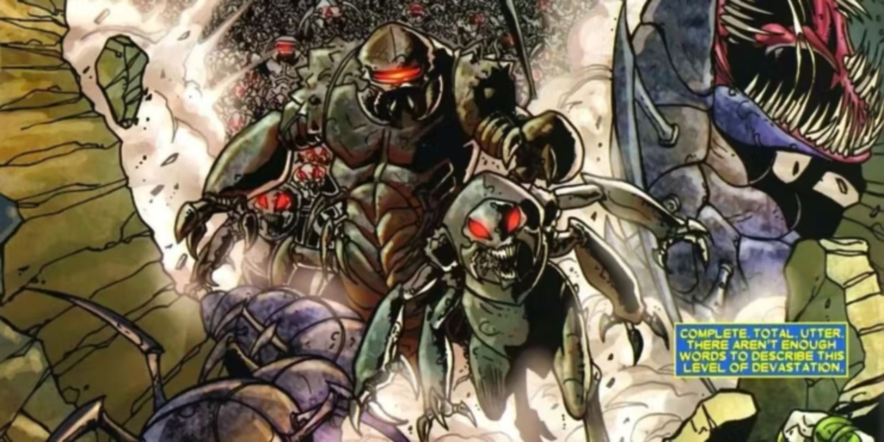 Imagem de todos os artrosianos atacando