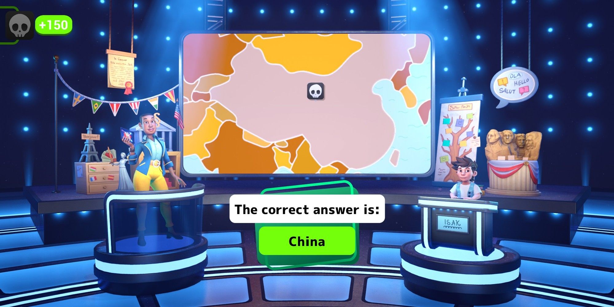 Are You Smarter Than a Fifth Grader Game Geography Question World Map