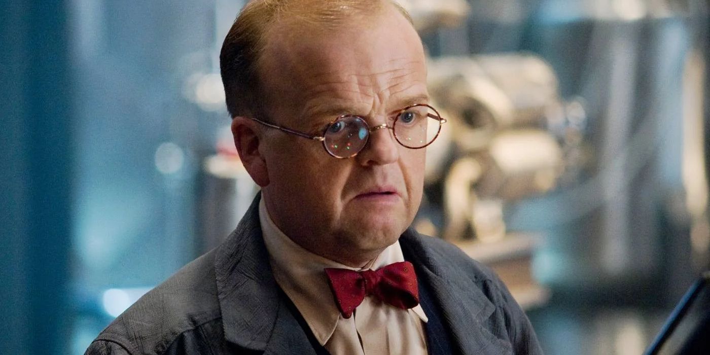 A close-up of Arnim Zola in Captain America: The First Avenger