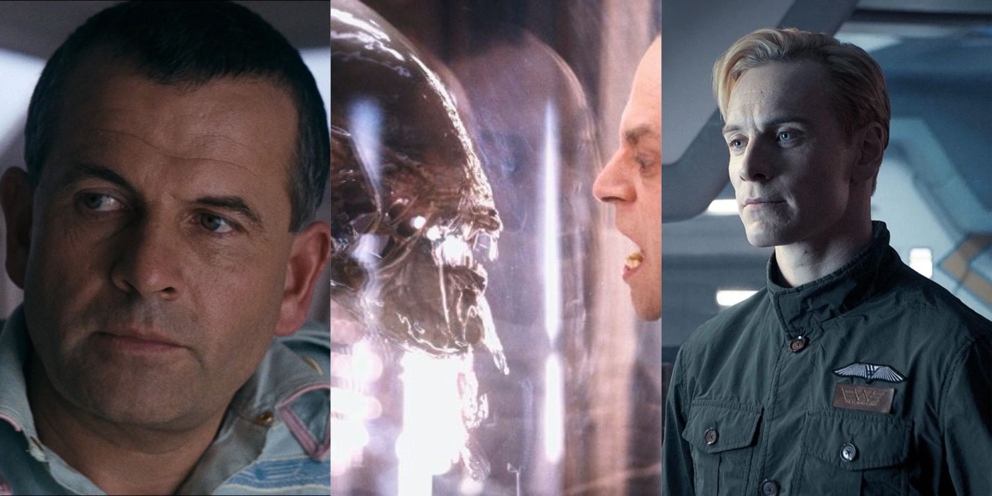 Ash in Alien, Brad Dourif in Alien Resurrection, and David in Prometheus